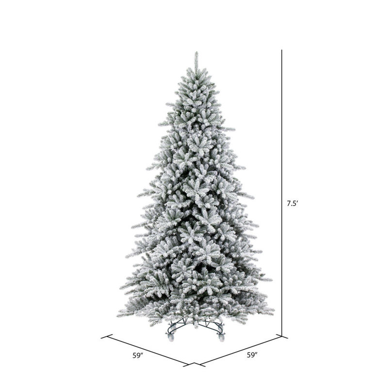 Sapin de Noël artificiel enneigé Vickerma, H 7 pi 6 po