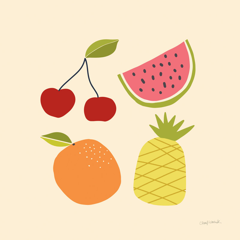 «Summer Fruits II», impression sur toile tendue, H 12 po x l 12 po