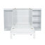 Lit escamotable moderne avec tablettes de chevet et garde-robe