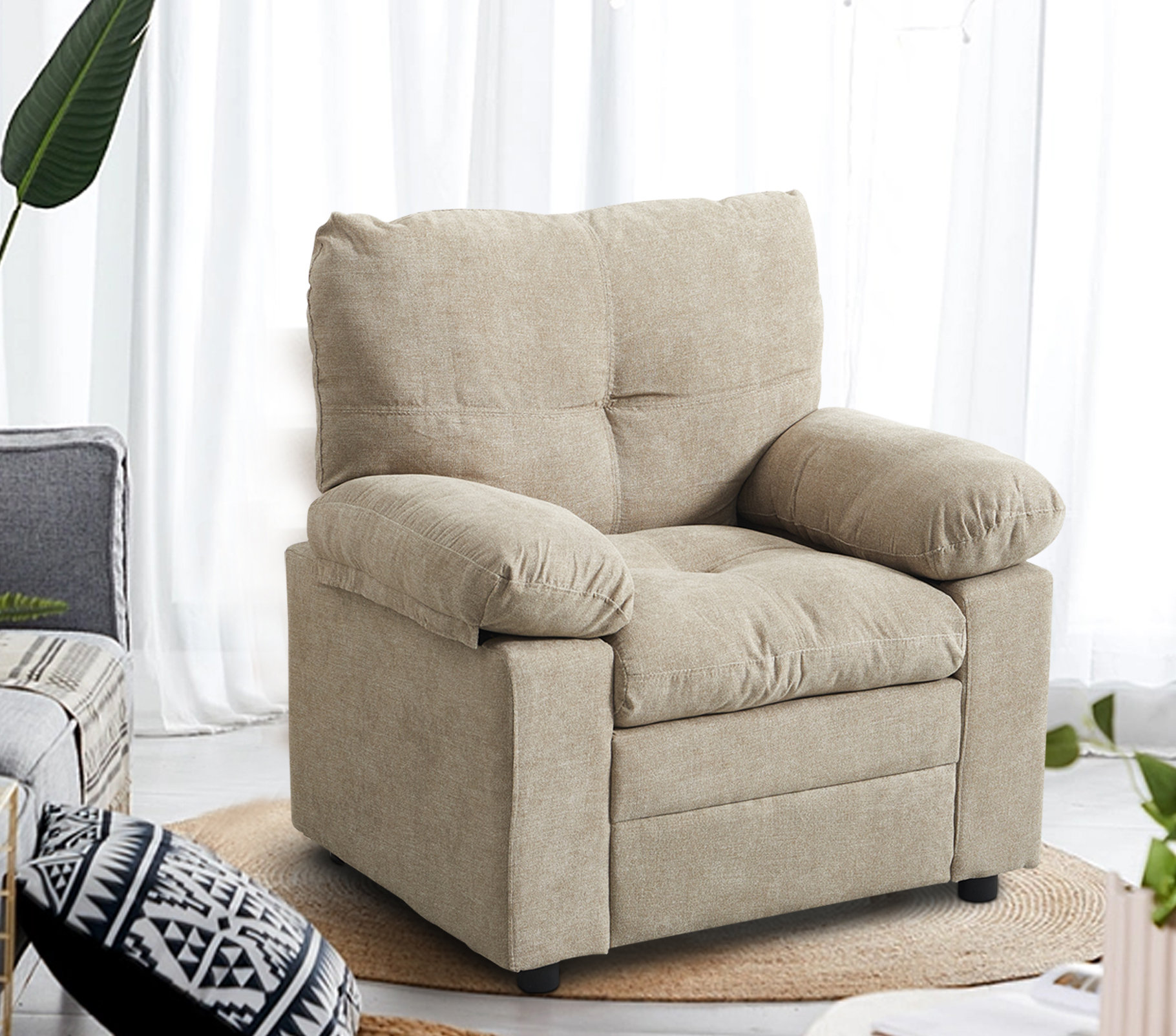 Ebern Designs Markan Upholstered Armchair & Reviews | Wayfair