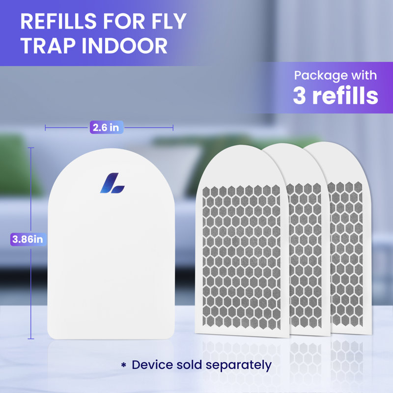 Liba 3 Pack Glue Card Refill For Liba Flying Insect Trap