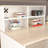 Rectangle Solid + Manufactured Wood Reception Desk with Filing Cabinet