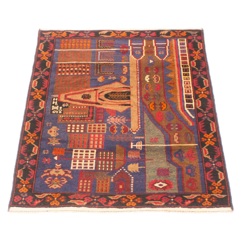 Teimani Navy Rug 3'2" x 5'0"
