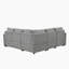 Canapé-lit modulaire convertible en L 84,7 po