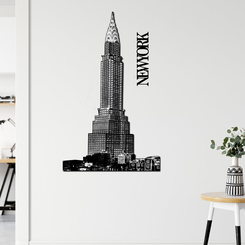 Empire State Building Legno MDF Wall Décor
