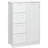 23.6''W 4-Drawer Chest with Sliding Barn Door,storage cabinet-1152507575