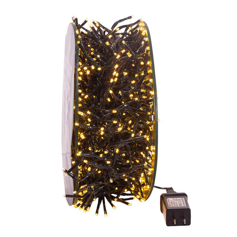 98-Foot Multicolor LED Christmas Tree Lights with Twinkle and Flash