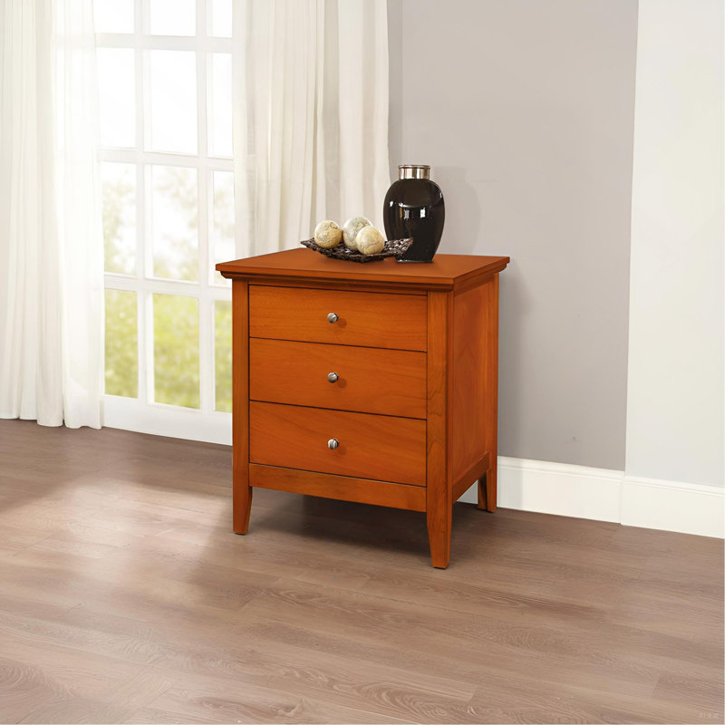 Charming Oak Nightstand For Any Space, Brown