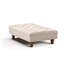 Forestburgh 90Cm Wide Velvet Tufted Rectangle Footstool Ottoman with Gourd-shaped Legs-2013750853
