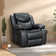 Wide Seating Durable Synthetic Leather Recliner with Massage and Heat Functions