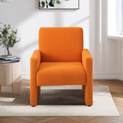 Fauteuil en velours côtelé Janayra