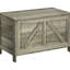 Boîte de rangement grise 30 "avec charnière et plateau relevable pour la chambre à coucher, le vestibule et le salon