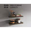 Tablettes flottantes, olive, 2 tablettes, H 1,50 po-129760561