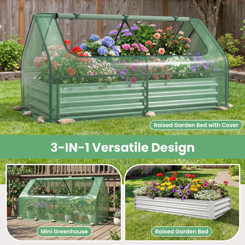Raised Garden Bed with Cover