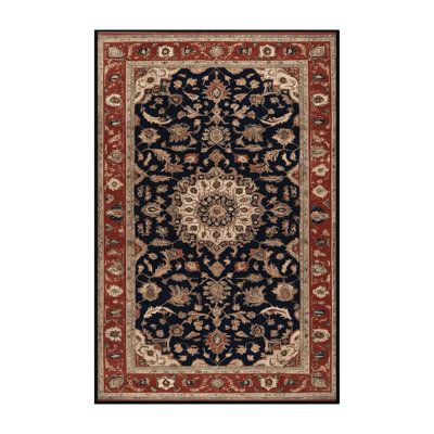 Machine Washable Persian Brown Area Rug