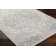 Dendall Oriental Machine Woven Polypropylene Area Rug in Gray/Pale Blue
