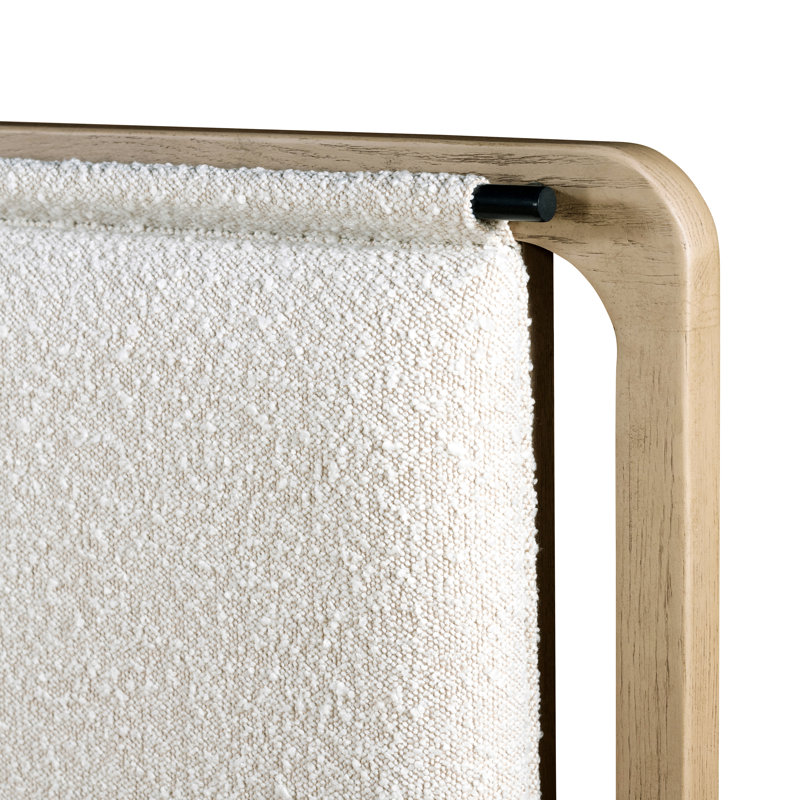 Rosedale Upholstered Bed, Queen, Tan/White