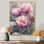 Couches de pivoines élégantes - impressions de toiles de pivoines