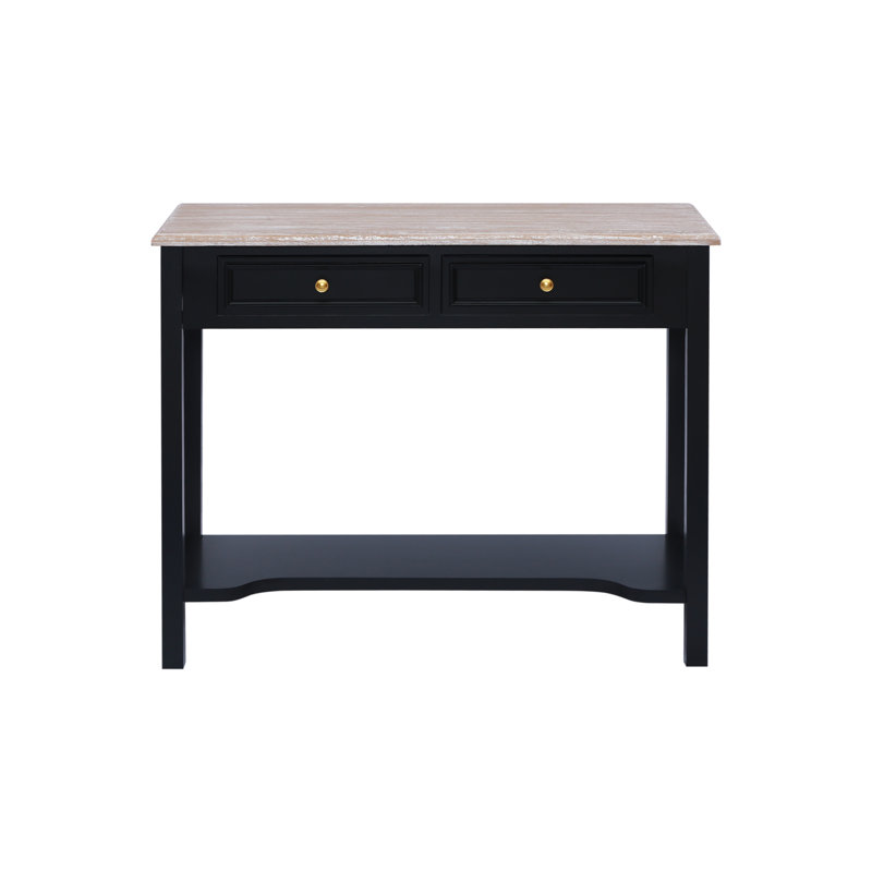 99.5cm Solid Wood Top Console Table