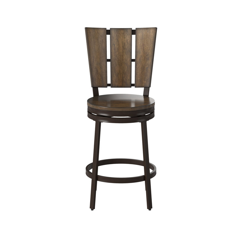 Altemar Swivel Counter Stool with Metal Frame, Bar Stool (30" Seat Height)