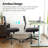 Amaiia Mid-Back Upholstered Armless Swivel Task Chair Ergonomic Adjustable Conference Chair-1375111839