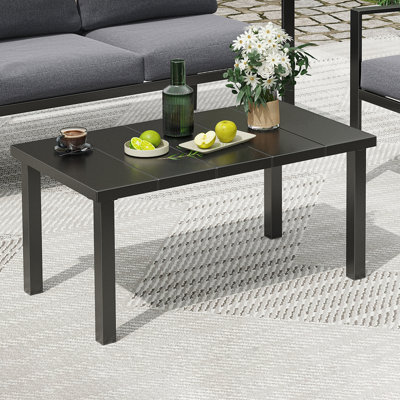 Table basse d'extérieur en métal