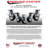 6 Inch Rubber on Aluminum Caster Set with Ball Bearings and Swivel Locks SCC