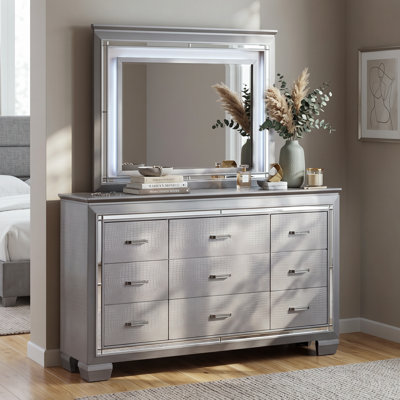 Aghanliss 9-Drawer Dresser with Mirror Set