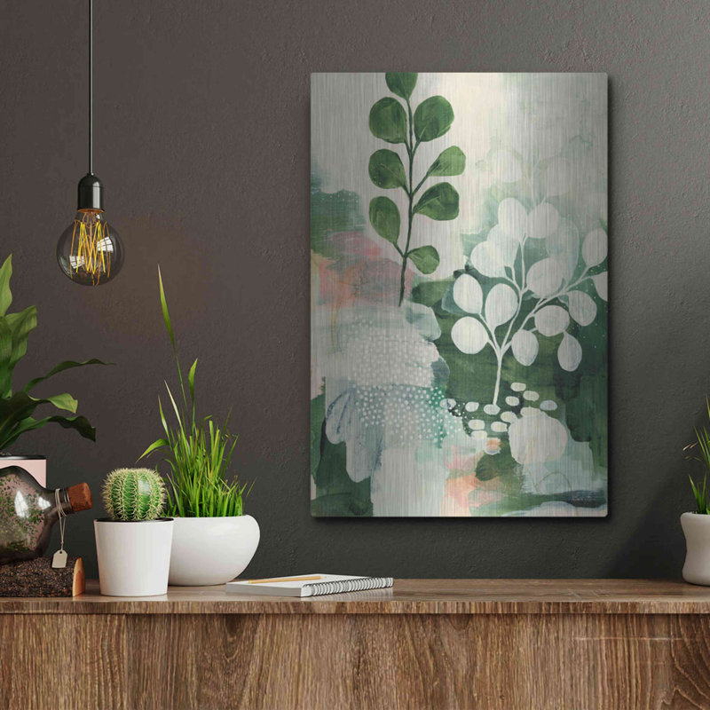 «Lark Manor ™« Nature Story IV »par Laura Horn, art mural en métal, H 16 po x l 12 po