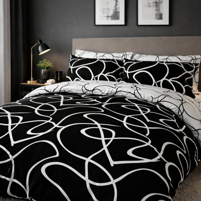 Alkistis Polyester Abstract Duvet Cover Set 