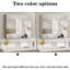 Armoire à pharmacie 32 po x 28 po avec miroir pour salle de bain, miroir de salle de bain mural avec rangement, tablettes réglables, cadre en aluminium, fixation en surface argent
