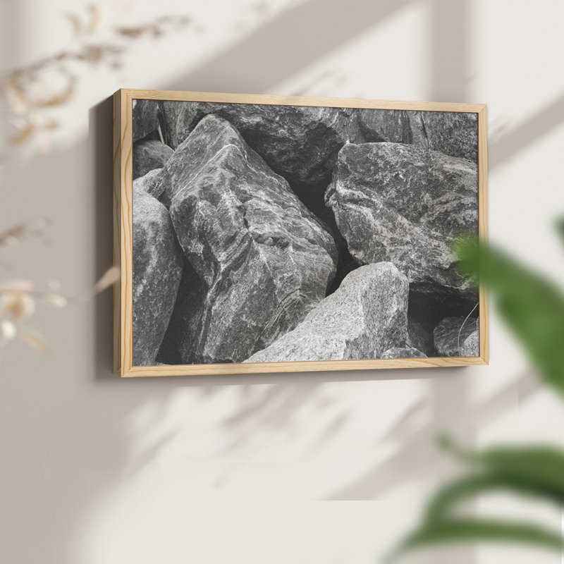Found Textures VII - Reproduction encadrée - Restickable, Naturel, H 22 po x l 28 po