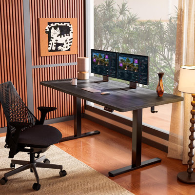 Arnfred 63” W Height Adjustable Rectangle Standing Desk