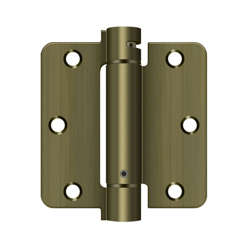 Steel Hinge, Antique Brass
