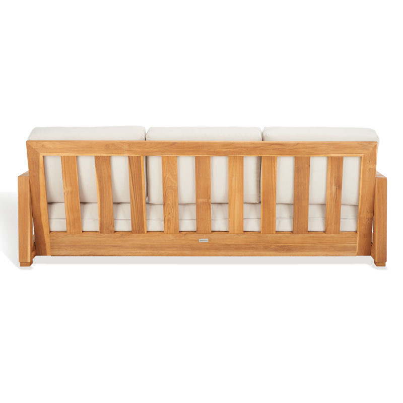 Melrose 76.55'' Teak Outdoor Patio Sofa