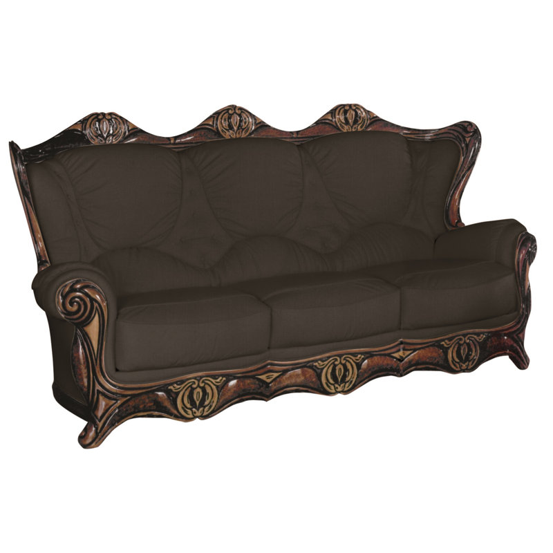 Dodington Faux Leather Sofa, Black