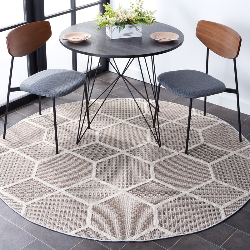 Furious Performance Geometric Rug, Round 6'7"
