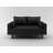 58" Faux Leather Square Arm Loveseat-1591697348