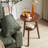 Tier Storage End Tables, Solid Wood Walnut Modern Compact Home Table