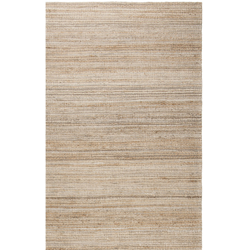 Tapis en jute / coton tissé à la main Doleman, Rectangle 8 pi x 10 pi