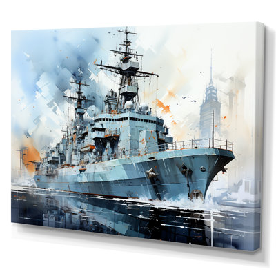 Marine armée, bateau, frégate I - Art mural militaire