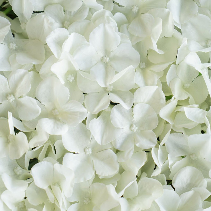 Silk Hydrangea Wall Panel Arrangement, Cream