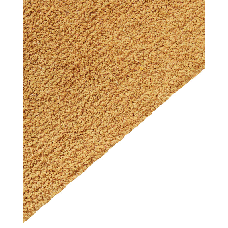 Cuney Rectangle 140 cm x 200 cm Dots Cotton Hand Tufted Area Rug, Yellow