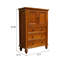 Commode 31,5 po à quatre tiroirs en bois massif Simple Browm