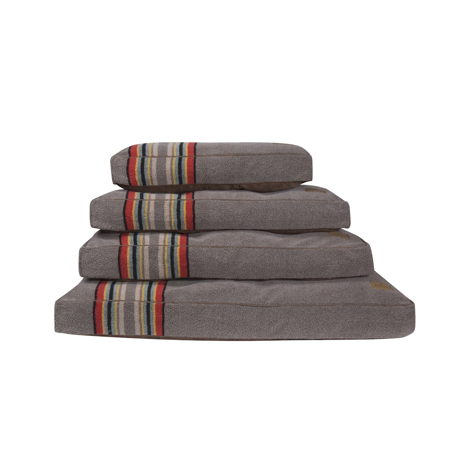 Pendleton Vintage Camp Pet Napper Dog Bed with Removable Cover, Ex Large (48" W x 36" D x 4" H), Umber