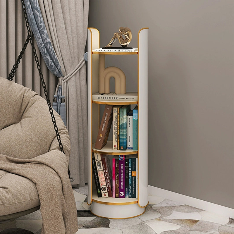 White Modern pvc Standard Bookcase, (3 Shelves) 47.24" H x 15.75' W x 15.75' D