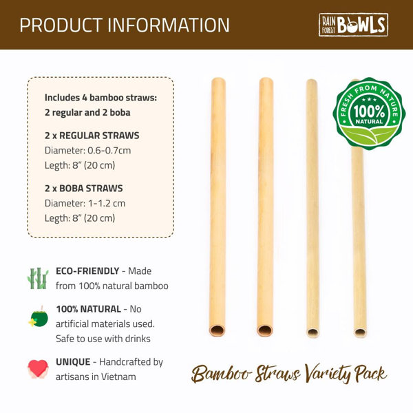 Boba Bamboo Straw – Rainforest Bowls