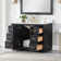 Gazsi 48" Single Bathroom Vanity Set With Grain White Engineered Stone Countertop Without Mirror