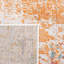 Besfort Abstract Ivory/Orange Area Rug-998462419