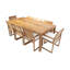 Venice 9 - Piece Solid Wood Dining Set-1203053448